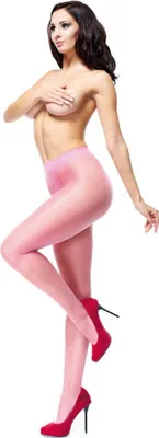 Image de missO - Collants Ouverts Rose Brillant , Taille:S/M (36/38)