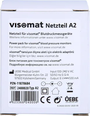 Obrázok produktu pre Napájacia jednotka pre glukomery visomat, 1 ks. Príslušenstvo