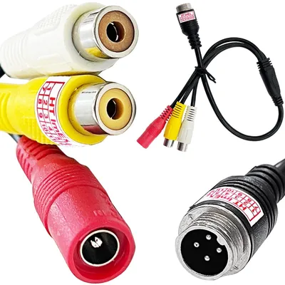 Produktbild von 4-polig Rückfahrkamera-Adapter kabel auf RCA Chinch Cynch Video 12 V