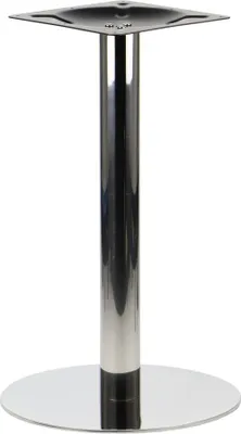 Zdjęcie produktu dla Podstawa stołu ze stali nierdzewnej SH-3001-5/P, do biura, hotelu, restauracji, średnica 44,5 cm, wysokość 72,5 cm, stal nierdzewna polerowana
