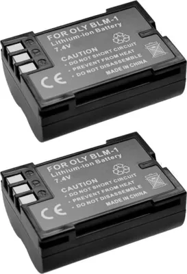 Produktbild von 2x Trade-Shop Li-Ion Akku, 7,2/7,4V ersetzt PS-BLM1 BLM5 für Olympus E-1, E-3, E-5, E-30, E-300, E-330, E-500, E-510, E-520, OLYMPUS C-5060wide, CAMEDIA C-5060 Wide Zoom, Olympus C-7070 Wide Zoom, CAMEDIA C-8080 Wide Zoom