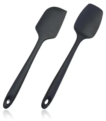 Produktbild von Silikon-Küchenspatel - Hitzebeständiger Schaber für Backen und Kochen - 2 Stück Set