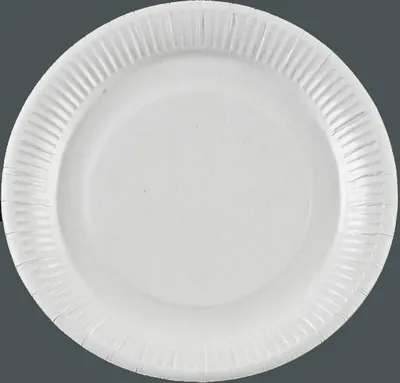 Produktbild von 500 Pappteller rund 23 cm, KU23 mit Fettbarriere, 271607