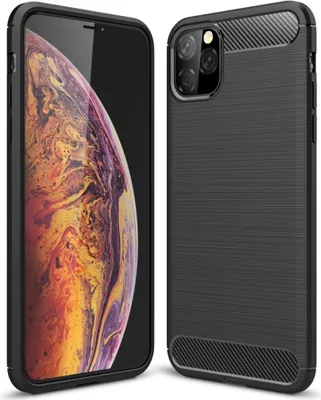Produktbild von Schutzhülle Handyhülle für Apple iPhone 11 Case Cover Carbon Optik Grau