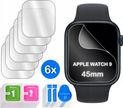 Image de FOLIA do Apple Watch 9 45mm HYDROŻELOWA OCHRONNA na ekran 3D 6 sztuk