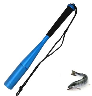 Produktbild von Angelschläger-Werkzeug – Angelschläger Aluminium – Fischbetäuber – Angelhammer – Fischschläger – Rutschfester Griff – – Für Angler & Outdoor – Blau