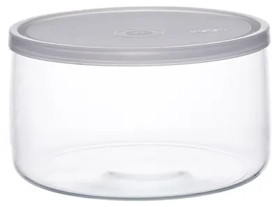 Immagine prodotto di Ciotola Bohemia rotonda con coperchio in vetro bianco 1500ml