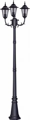 Zdjęcie produktu dla Lampa ogrodowa latarnia czarna 3xE27 Kaja STANDARD K-7009A2/3 CZARNY