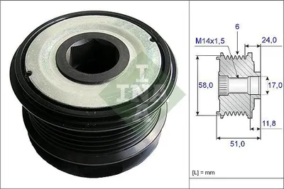 Produktbild von Ina Generatorfreilauf  535 0196 10