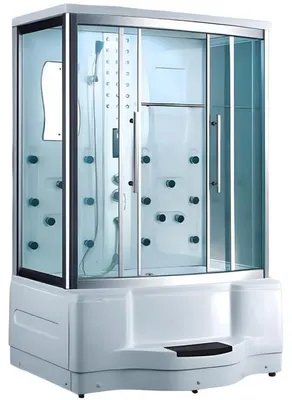 Produktbild von Hydromassage-Dusche Duschkabine Komfortdusche Multifunktionsdusche 180x98 cm