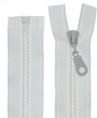 Productafbeelding van Ritssluiting Kunststof - Plastic Rits - Kleding Maken - Deelbaar Uittrekbaar - 30 cm - Natuur