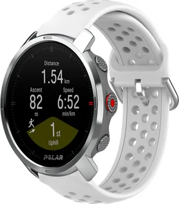 Produktbild von Strap-it Polar Grit X Silikonarmband mit Löchern (Weiß)