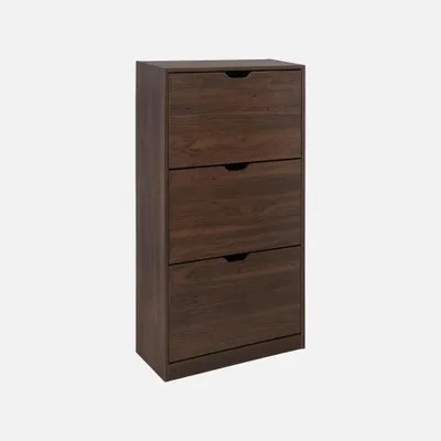 Immagine prodotto di Scarpiera in legno, 3 ante, Noce