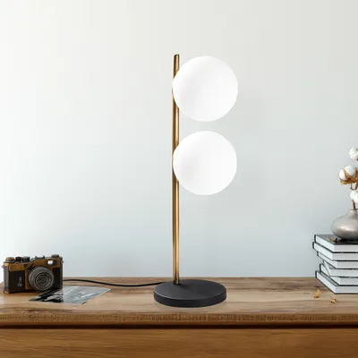 Produktbild von Opviq, Dual 13761 - Black, Schreibtischlampe, METALLKÖRPER, Schwarz, 59 x 18 x 18 cm