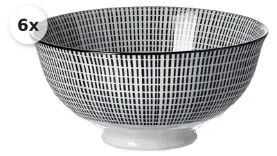 Produktbild von Schale 12cm 6er Set Takeo Stripes