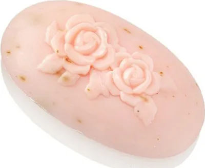 Produktbild von Ovis Hansen Schafmilchseife Rose Relief 110g Oval 10*5,5cm 100056