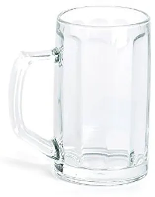 Bierkrug aus Glas, 50 cl, transparent, spülmaschinengeeignet