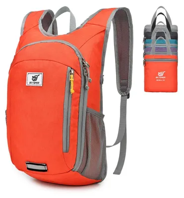 Produktbild von Faltbarer Rucksack Tagesrucksack - 10 Liter - Ultraleicht - Wasserdicht - Für Wandern, Radfahren und Städtetrips