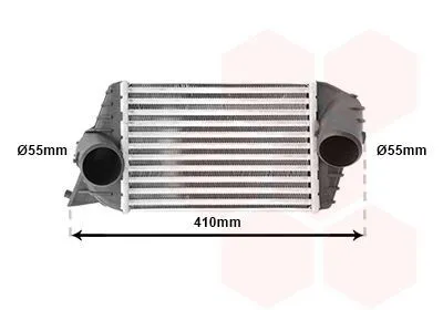 Produktbild von VAN WEZEL 17004252 Ladeluftkühler LLK für FIAT STILO (192) Turbo Intercooler