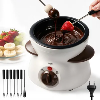 Productafbeelding van Elektrische chocoladefondue, 250 ml, met 2 fonduevorken