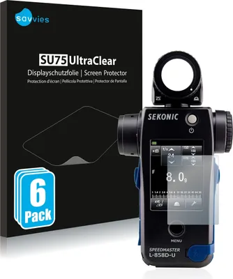 Produktbild von 6x Für Sekonic L858D Schutzfolie Savvies Displayschutz Display Schutz Folie Klar Transparent