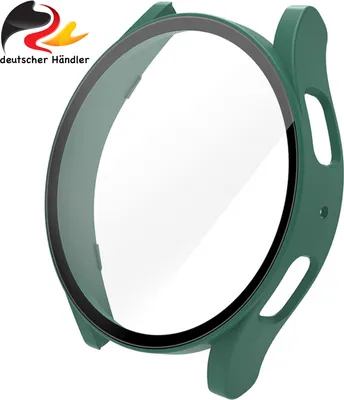 Produktbild von 2 in 1 Display Panzerglas & Schutzhülle Case Cover für Samsung Galaxy Watch 5, 40 mm - Grün