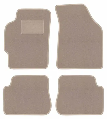 Productafbeelding van Velours automatten voor Kia Shuma 1997-2004 (sedan) – 4-delig, beige, op maat – Wielganizator LUX