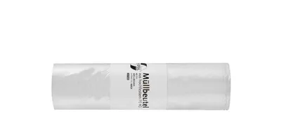 Produktbild von DEISS 46920 - UNIVERSAL - 80 Liter Abfallsäcke WEISS - 40 Stk. auf Rolle / Recycling-HDPE / Emil Deiss / Müllbeutel