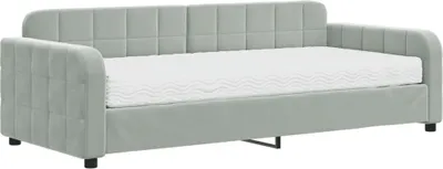 Produktbild von VidaXL 3196905, Sofabett, Grau, Schaum, Metall, Polyester, Holz, 2240 mm, 1000 mm