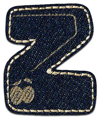 Produktbild von Buchstabe Z 3.2 x 2.7 cm: Alphabet Buchstabe Einzeln Auswählbar - Aufnäher, Bügelbild, Aufbügler, Applikationen, Patches, Flicken, Zum Aufbügeln