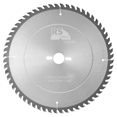 Productafbeelding van RStools HM cirkelzaag BasicLine Ø305 x 3,0 x 30 mm T=60 wisseltand