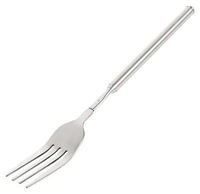 Zdjęcie produktu dla Widelec teleskopowy, wysuwany widelec, widelec do grilla, długość: 22,1–64,6 cm
