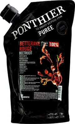 Produktbild von Food-United ROTE BETE Gemüse-Püree von Ponthier 6x 1KG