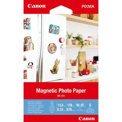 Produktbild von Canon MG-101 10x15 cm Magnetic Photo Paper 5 Blatt