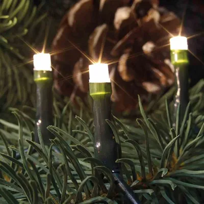 Produktbild von LED Lichterkette mit 200 warmweißen LEDs, IP44, Länge 20 m