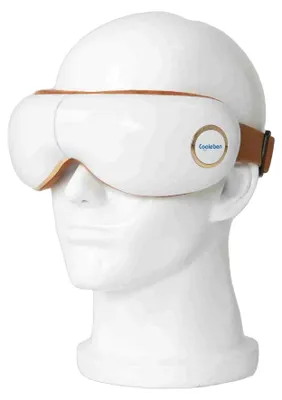 Image de Appareil de massage pour les yeux, 5 modes, rechargeable avec fonction de chauffage, couleur blanche