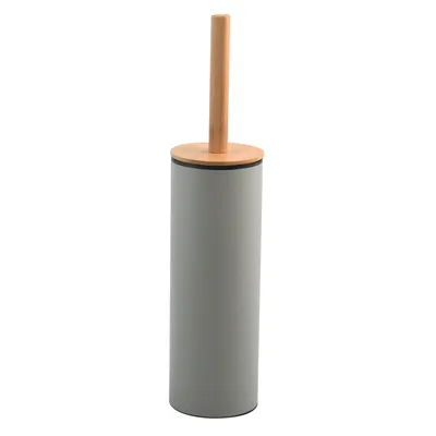 Produktbild von Hygiënische bamboe toiletborstel mit siliconen Borstelkop, taupe, 9x39cm