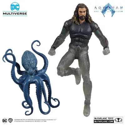 Produktbild von Aquaman and the Lost Kingdom DC Multiverse Actionfigur Aquaman (Stealth Suit with Topo) (Gold Label) 18 cm