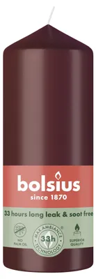 Productafbeelding van Bolsius Stompkaars 150/58 Velvet Red (1 stuk)