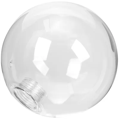 Immagine prodotto di Paralume in vetro trasparente a forma di sfera, diametro 10 cm