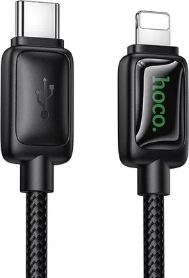 Immagine prodotto di Cavo con LCD USB C a Lightning Hoco PD 30W 1,2 m U146 nero