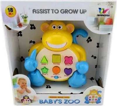 Produktbild von Kinder Klavier Affe Interaktives Musikspielzeug - Lernspielzeug & Instrument für Babys ab 18 Monaten