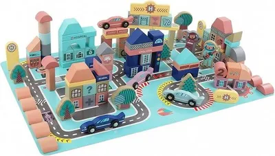 Imagen del producto de 133 piezas, bloques de construcción, educativos, bloques de construcción con bolsa de transporte, para