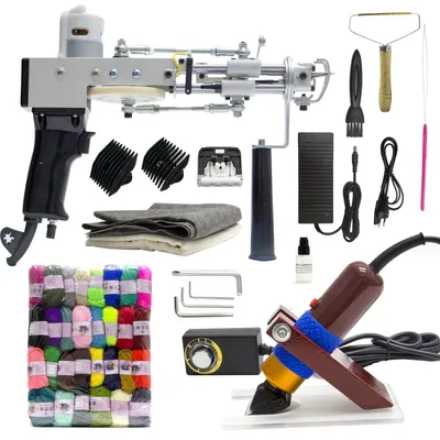 Image de Pistolet à tufting électrique avec accessoires de coupe