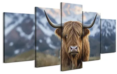 Image de LUMASOUL Tableau sur toile, impression sur toile avec des motifs animaliers, impressions avec des animaux, 100 x 50 cm