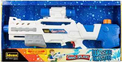 Obrázok produktu pre Idena 40425 - Idena vodný blaster "Giant-Splash", vodná pištoľ pre deti, s funkciou čerpadla, výška cca 51 cm, biela, ideálna na dovolenku, na pláž alebo do bazéna