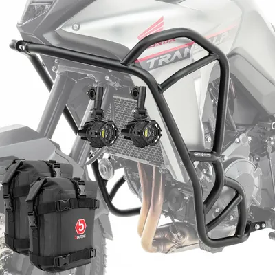 Produktbild von Set Sturzbügel + Scheinwerfer + Tasche für Honda Transalp XL 750 23-25