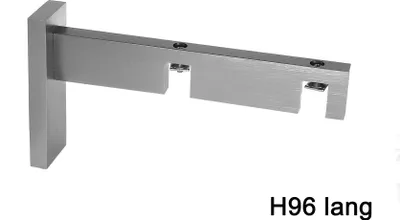 Produktbild von Innenlauf Gardinenstange eckig Edelstahl Look kantiges Design Erstellen BASIT®