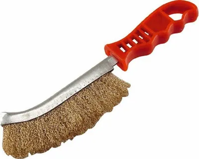 Produktbild von Szczotka stalowa, uchwyt z tworzywa sztucznego, 240 mm, drut falisty S 0,3 mm, Fe/MOSAZ EXTOL-CRAFT