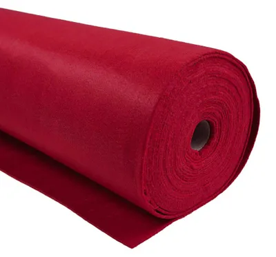 1m Bastelfilz waschbar Meterware Filz 90cm x 3mm Dekofilz Filzstoff dunkelrot